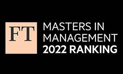 Financial Times 2022 - Masters in Management: 36th in the world and 8th among the French Business Schools